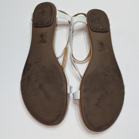 City Classified | Women's Strap Sandals | White |  Size 12M - Picture 6 of 8